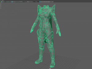 Sci-fi female outfit 5 3Dモデル