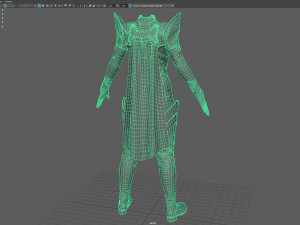 Sci-fi female outfit 5 3Dモデル