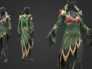 Fantastic dress Modelo 3D