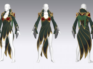 Fantastic dress Modelo 3D
