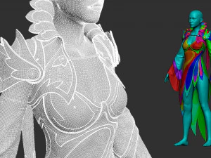 Fantastic dress 3D Model