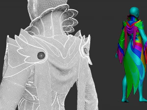 Fantastic dress 3D Model