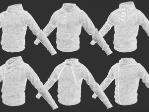 Male hoodie Modèle 3D
