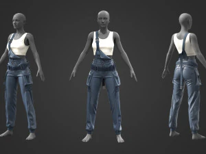 Female outfit 2 3D Model