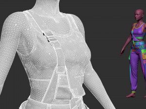 Female outfit 2 3Dモデル
