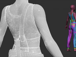 Female outfit 2 3D Model