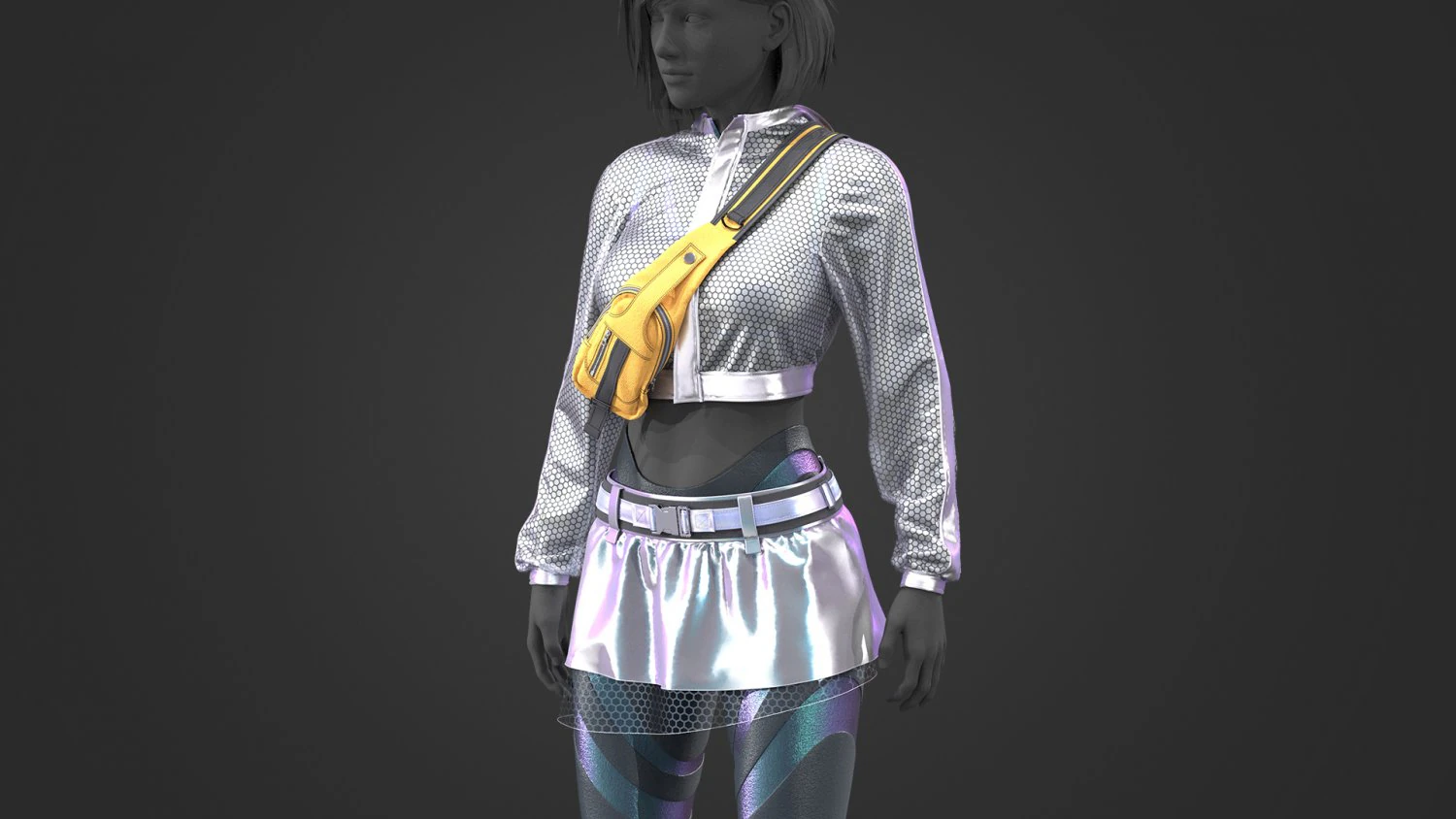 Female outfit 3 3D Model .c4d .max .obj .3ds .fbx .stl .blend 