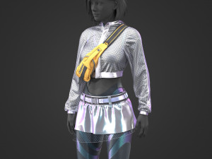 Female outfit 3 3D 模型