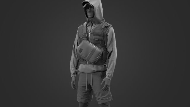 Urban set 4 3D Model .c4d .max .obj .3ds .fbx .stl .blend 