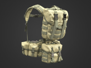 Tactical equipment 3Dモデル