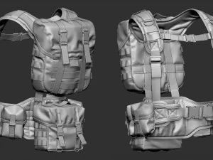 Equipamento t&aacute;tico Modelo 3D