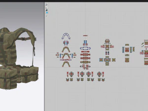 Equipamento t&aacute;tico Modelo 3D