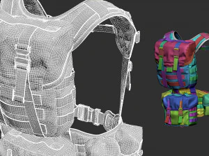 Equipamento t&aacute;tico Modelo 3D