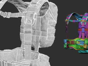 Equipamento t&aacute;tico Modelo 3D