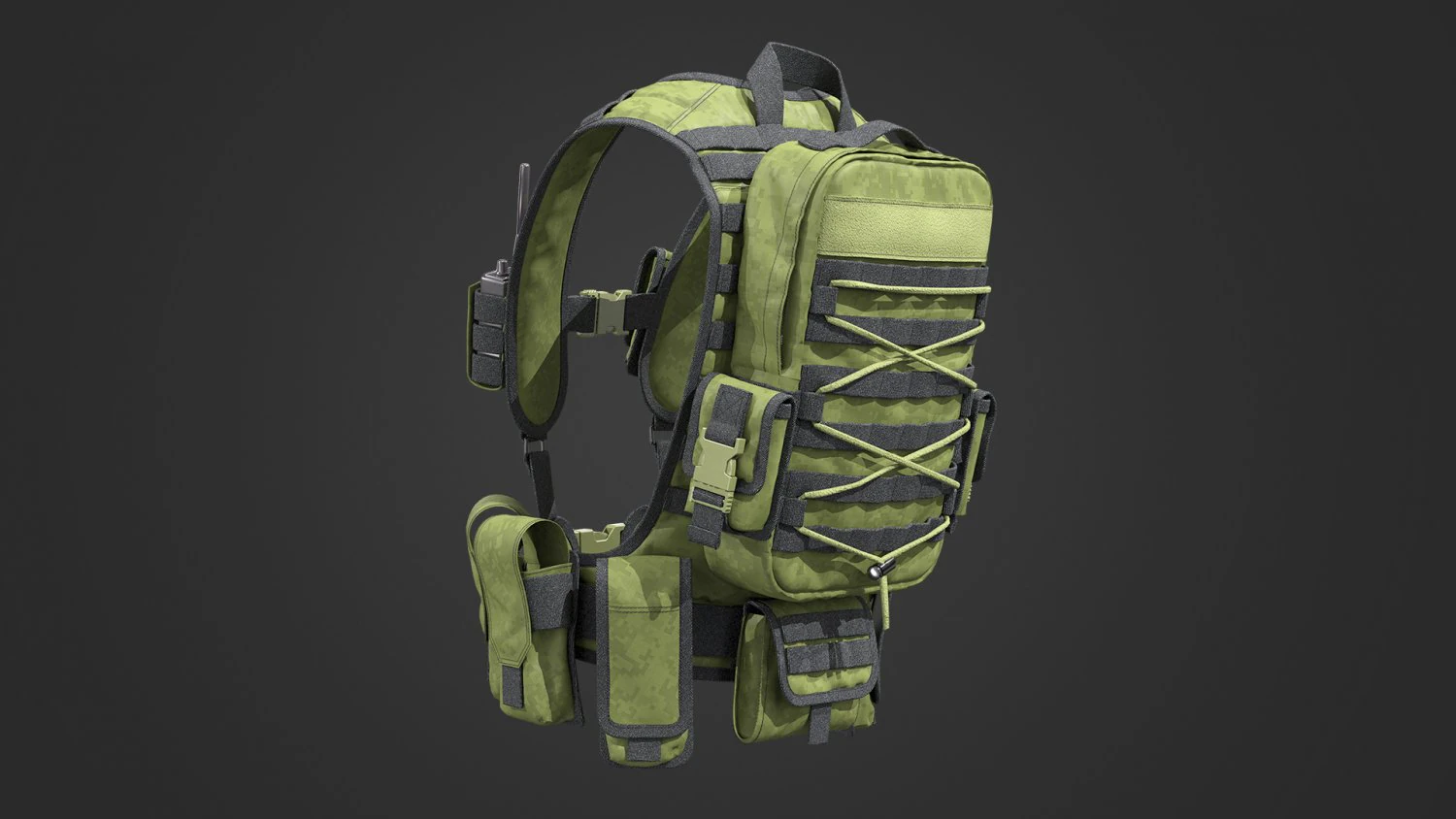 Tactical equipment 2 3D Model .c4d .max .obj .3ds .fbx .stl .blend