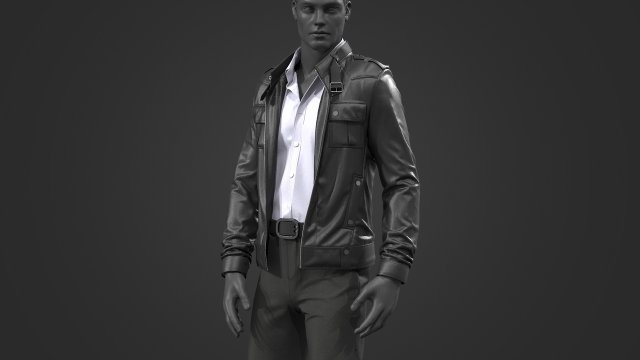 Male outfit 1 Model 3D .c4d .max .obj .3ds .fbx .stl .blend 