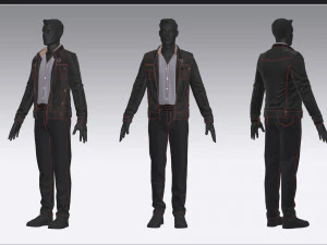 Male outfit 1 3D Model