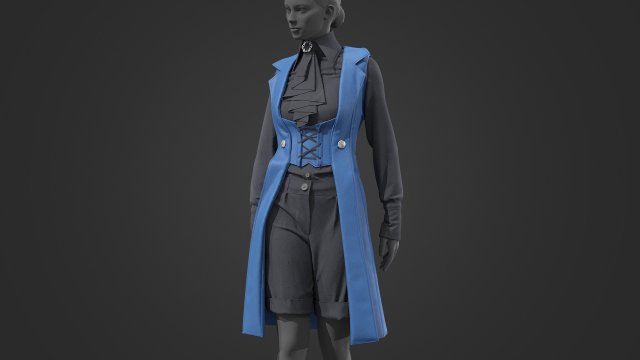 Female outfit 4 Modelo 3D .c4d .max .obj .3ds .fbx .stl .blend 