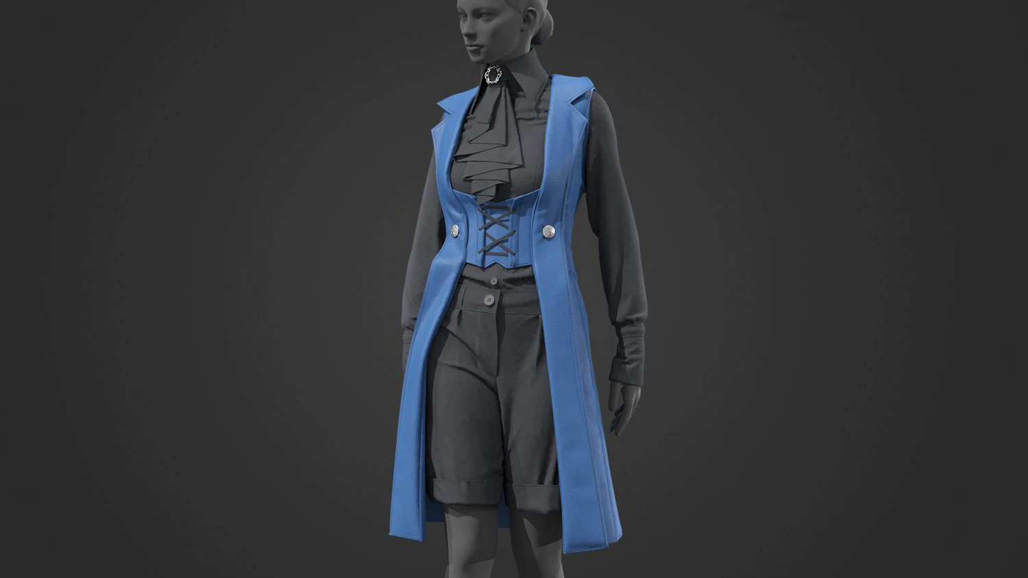Roupa feminina 4 Modelo 3D .c4d .max .obj .3ds .fbx .stl .blend 