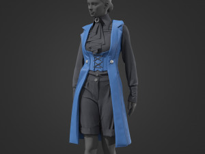Female outfit 4 Modelo 3D