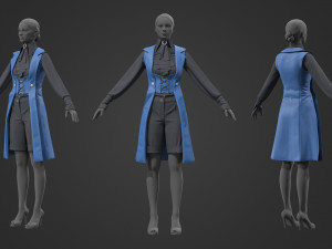 Female outfit 4 Modelo 3D