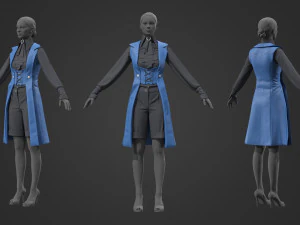 Roupa feminina 4 Modelo 3D