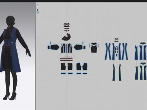 Roupa feminina 4 Modelo 3D