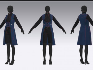 Female outfit 4 Modelo 3D