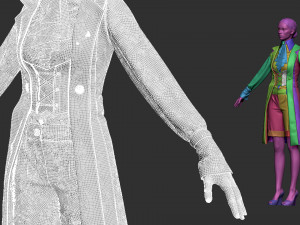 Female outfit 4 Modelo 3D