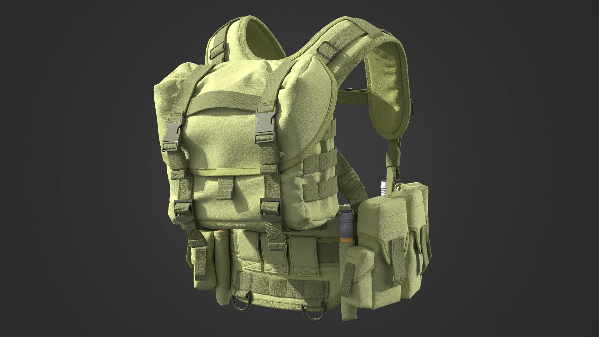 Equipamento t&aacute;tico Modelo 3D .c4d .max .obj .3ds .fbx .stl .blend 