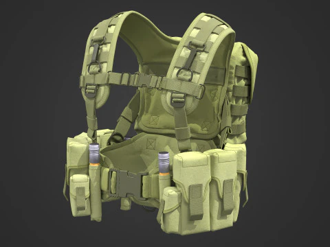 Equipamento t&aacute;tico Modelo 3D