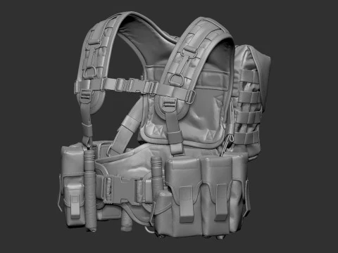 Equipamento t&aacute;tico Modelo 3D