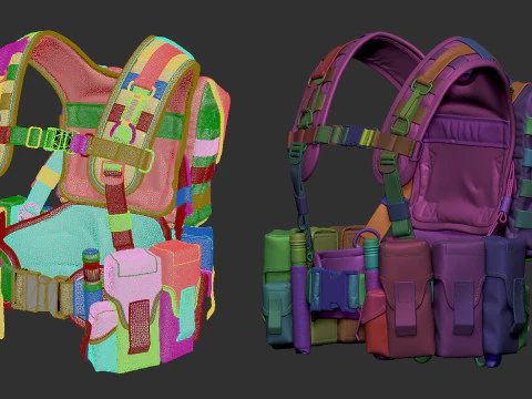 Equipamento t&aacute;tico Modelo 3D