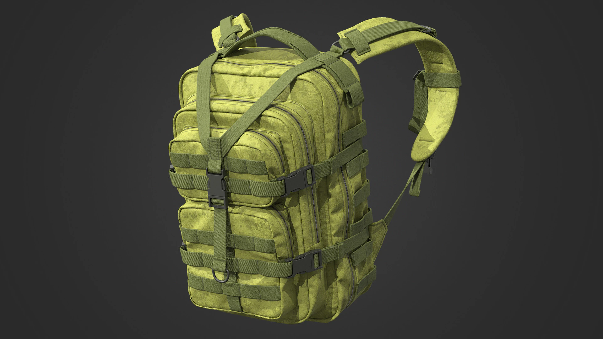 Sac &agrave; dos tactique 2 Modèle 3D .c4d .max .obj .3ds .fbx .stl .blend 