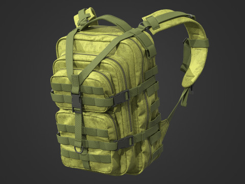 Tactical backpack 2 3D 模型