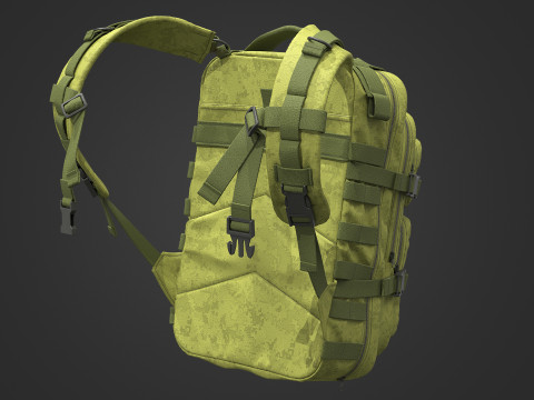Tactical backpack 2 3D Model