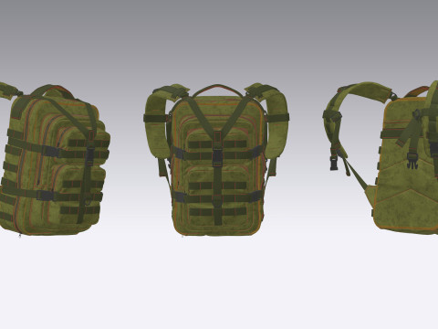 Tactical backpack 2 3D Model