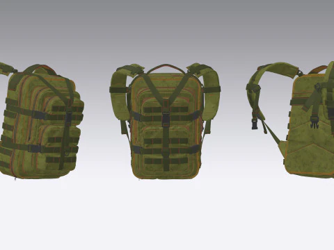 Sac &agrave; dos tactique 2 Modèle 3D