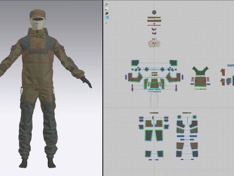 Tactical set 3 Modello 3D