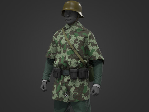 German Army Infantry Splinter 3D 模型