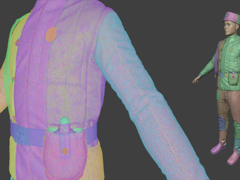 Uniforme invernale dell'esercito dell'URSS Modello 3D