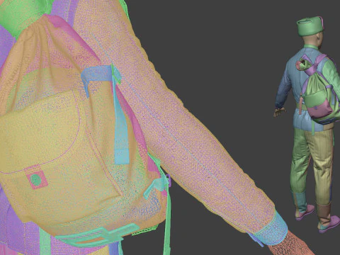 Uniforme invernale dell'esercito dell'URSS Modello 3D