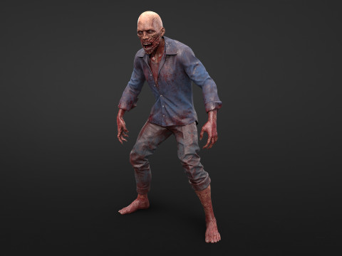 Urban Zombie 3D Model