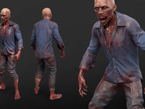 Urban Zombie 3D Model