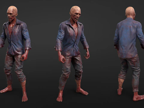 Urban Zombie 3D Model