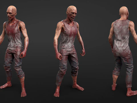 Urban Zombie 3D Model