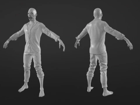 Urban Zombie 3D Model