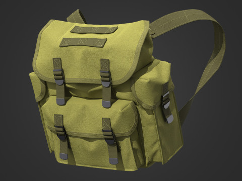 Tactical Backpack - Military Backpack Modèle 3D
