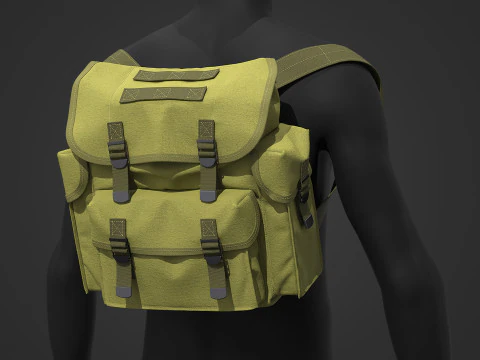 Tactical Backpack - Military Backpack 3D Model