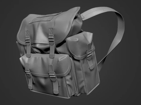 Tactical Backpack - Military Backpack 3D Model